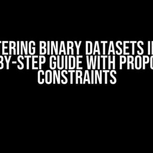 Mastering Binary Datasets in R: A Step-by-Step Guide with Proportion Constraints